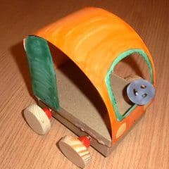 Artikelbild Auto mit Gummiantrieb basteln