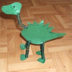 Artikelbild Drahtbeinchensaurier basteln