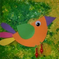 Quitschbunter Vogel