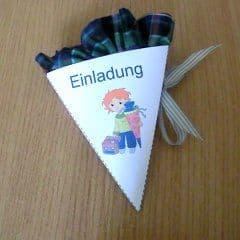 Artikelbild Schultüteneinladung basteln