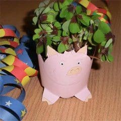 Artikelbild Schweinchen-manschette für Glückskleetöpfchen