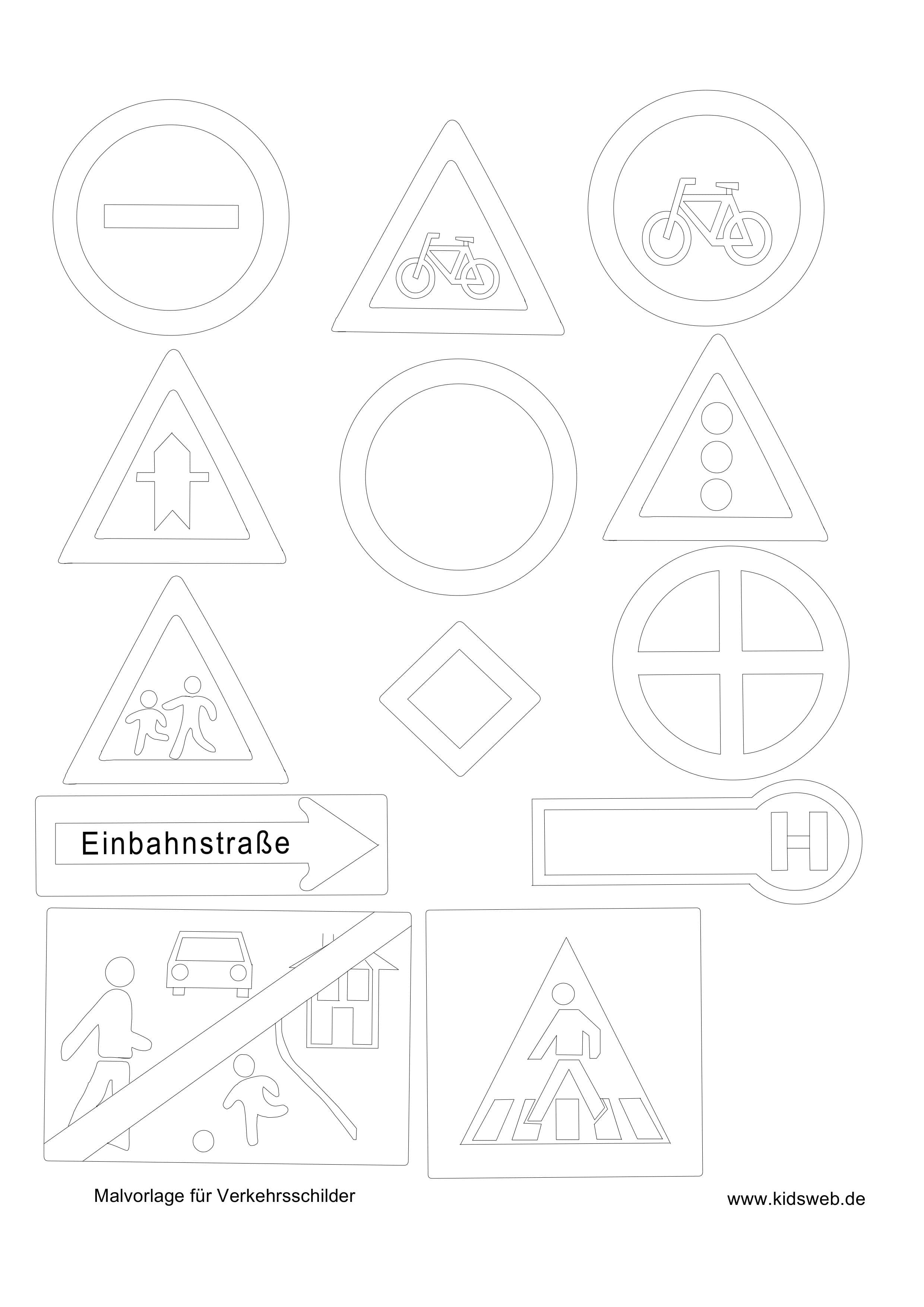 Artikelbild Wir basteln Verkehrsschilder