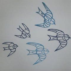 Artikelbild Zugvögel-Scherenschnitt-Motive